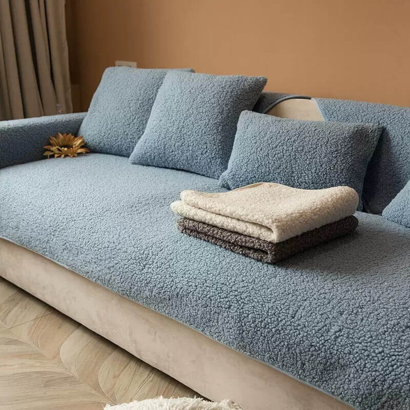 Ultrasoft Teddy-Fleece Warm Rutschfeste Couchbezug 90x160 cm | Karnz