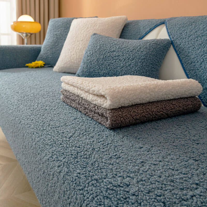 Ultrasoft Teddy-Fleece Warm Rutschfeste Couchbezug 90x160 cm | Karnz