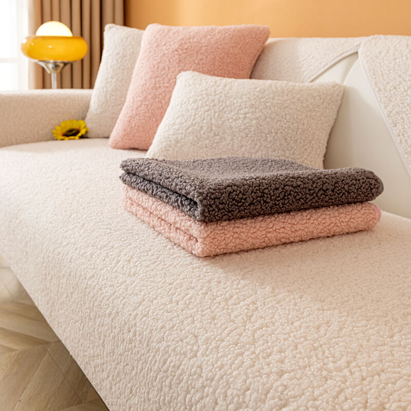 Ultrasoft Teddy-Fleece Warm Rutschfeste Couchbezug 90x160 cm | Karnz