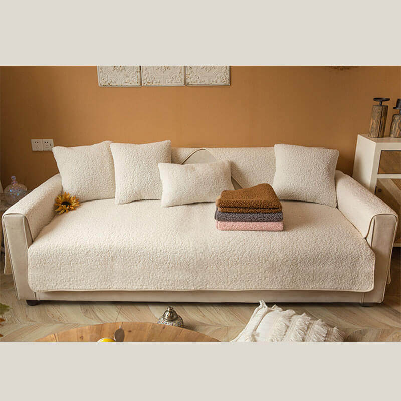Ultrasoft Teddy-Fleece Warm Rutschfeste Couchbezug 90x160 cm | Karnz