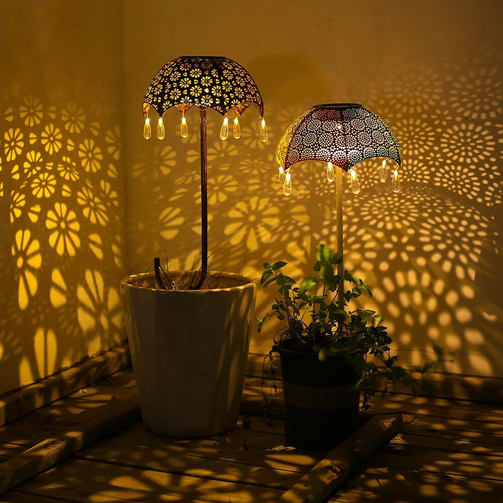 Sonnenschirm Solar Gartenlichter | Karnz
