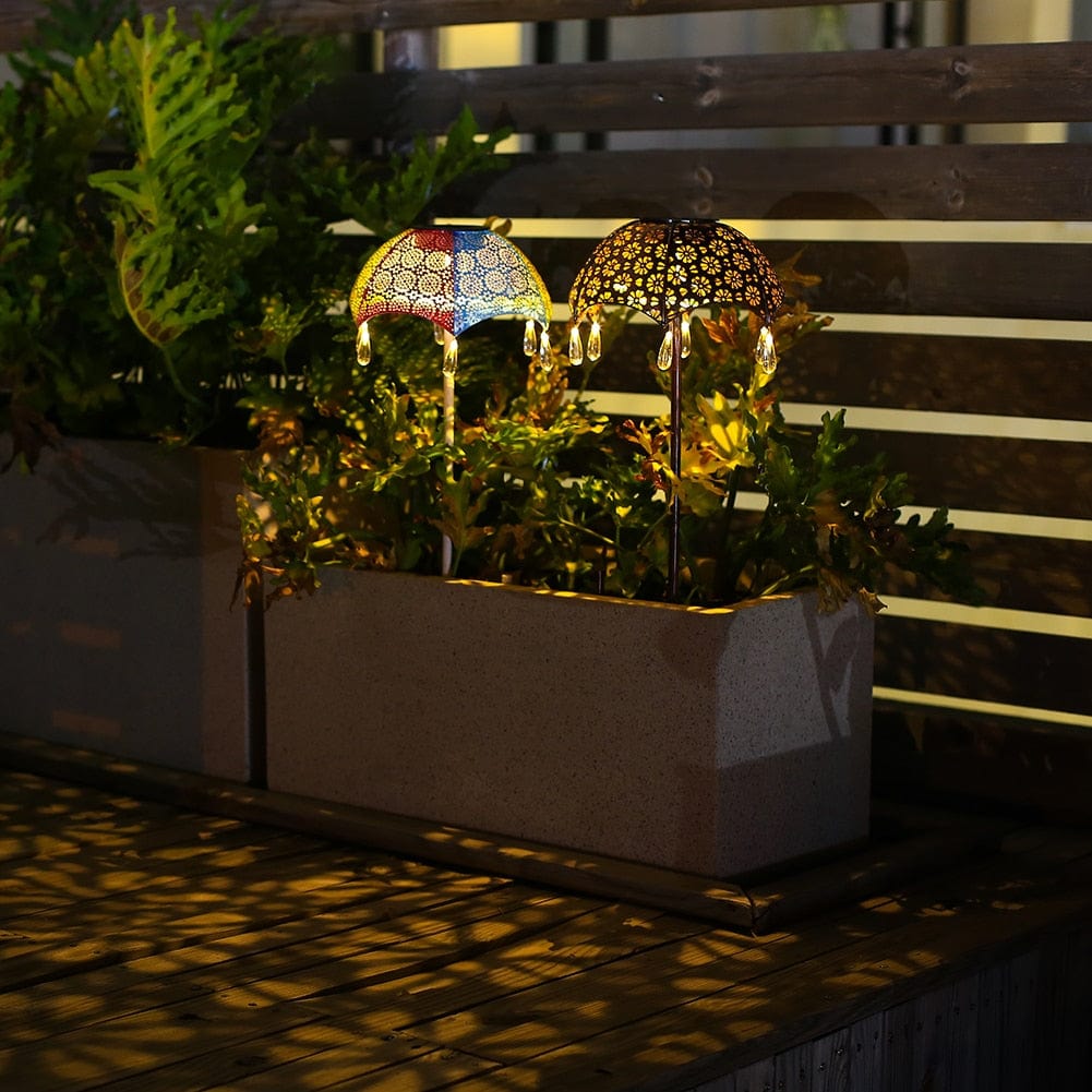 Sonnenschirm Solar Gartenlichter | Karnz