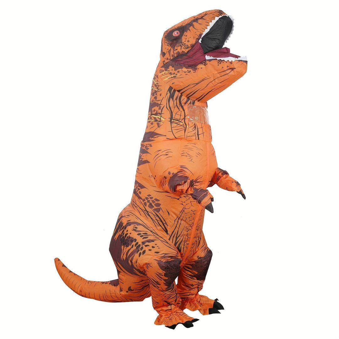 DinoKing Aufblasbares T-Rex Kostüm – Gigantischer Unisex-Anzug mit Ventilator | Karnz