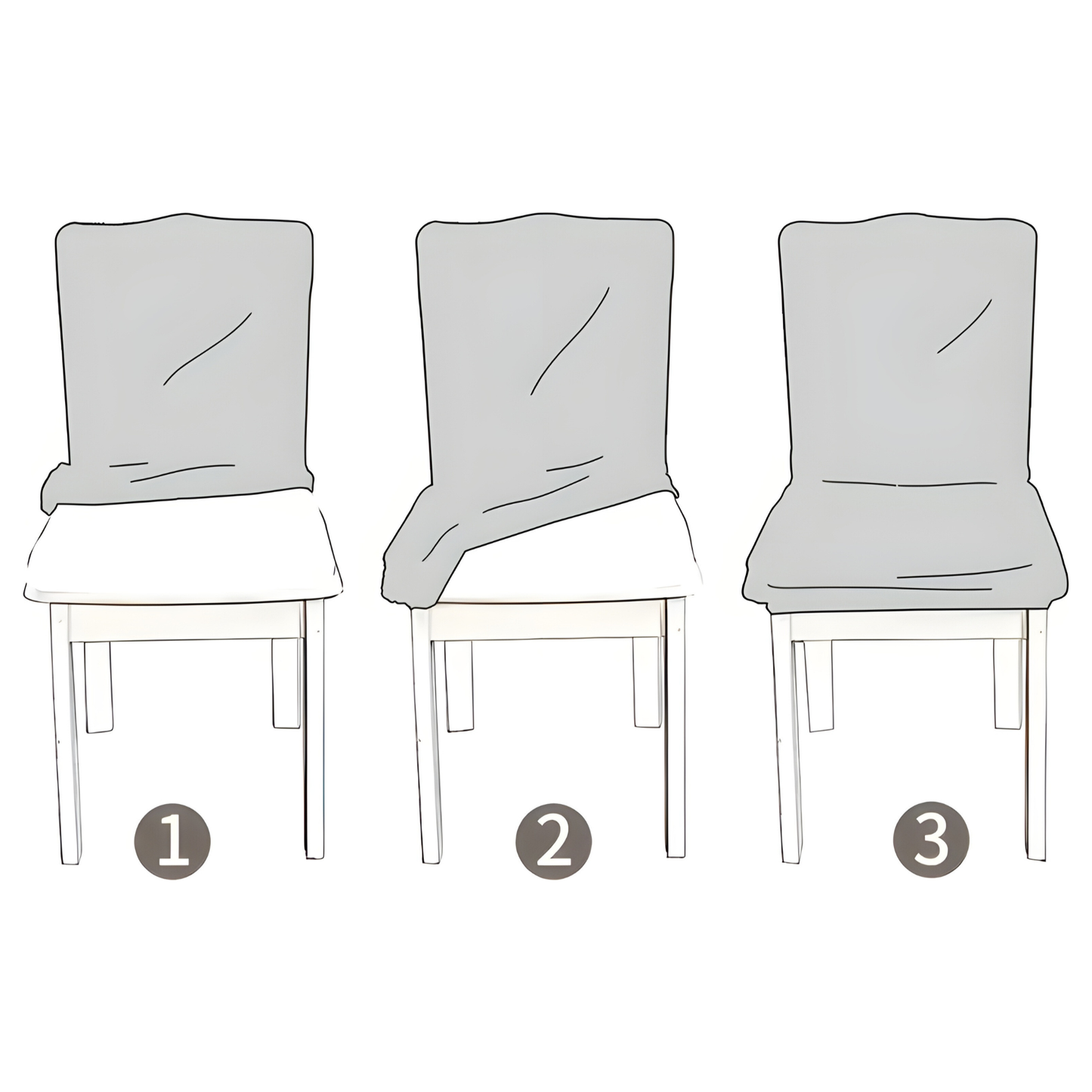 SherpaFit Stuhlbezug – Kuscheliger, elastischer Sherpa-Esszimmerstuhlbezug