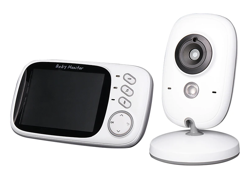 3,5-Zoll-Video-Babyphone mit Nachtsicht, Temperaturanzeige und Zwei-Wege-Audio