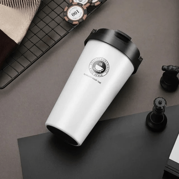 Isolierter Edelstahl-Reisebecher | 500 ml, auslaufsicher und doppelwandig