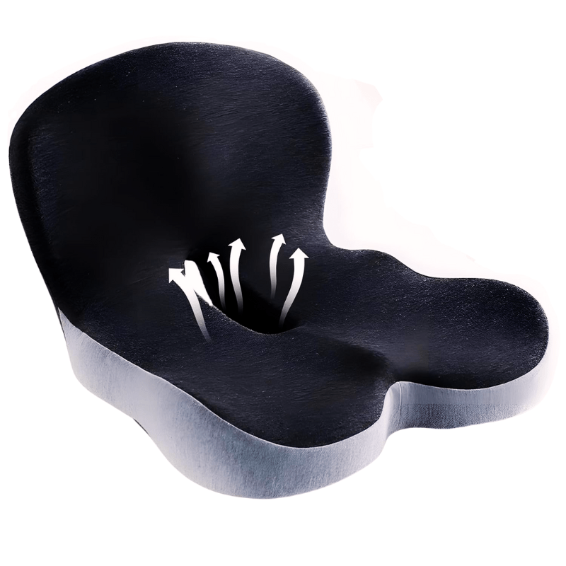 Ergonomisches Sitzkissen mit Lendenwirbelstütze