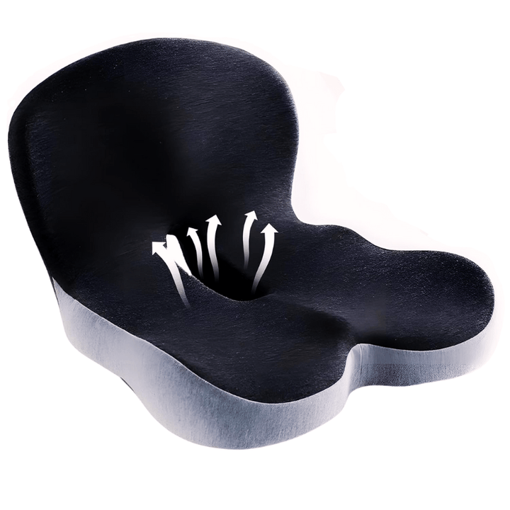 Ergonomisches Sitzkissen mit Lendenwirbelstütze