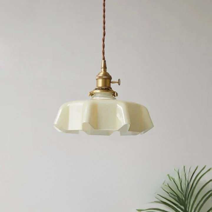 Messing Hängeleuchte im Französischen Design – Elegante Deckenlampe für Wohnzimmer | Karnz