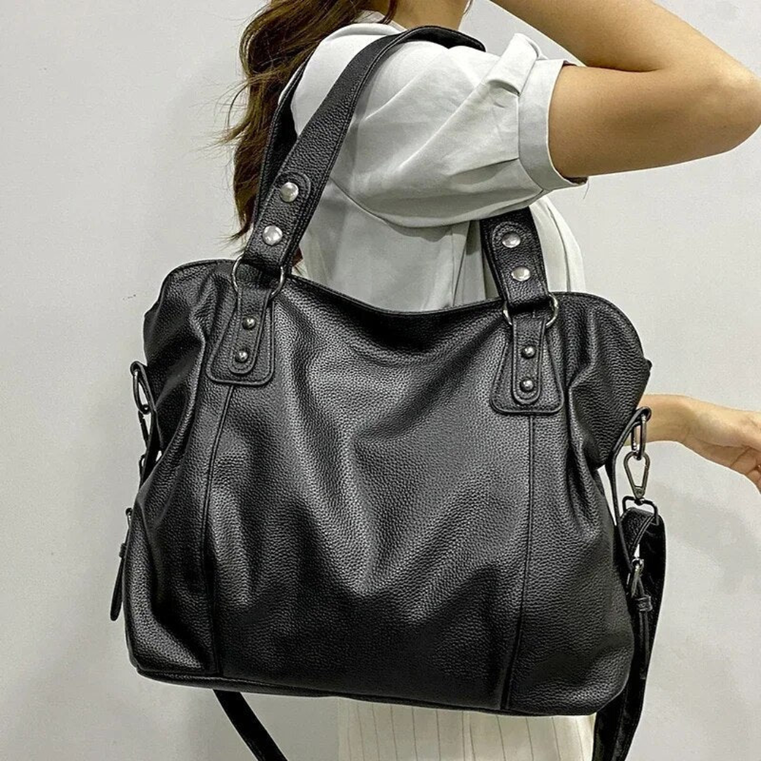Luxus-Leder-Damen-Schultertasche - EliteCarry | Karnz