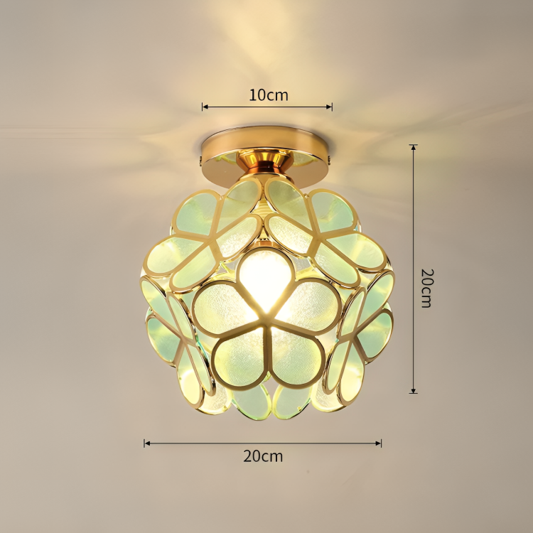 Retro-Stil PVC Deckenlampe – Blumenmuster für einen einzigartigen Look | Karnz