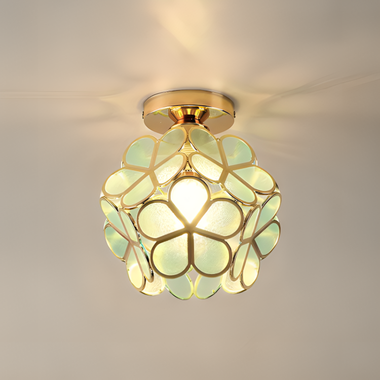 Retro-Stil PVC Deckenlampe – Blumenmuster für einen einzigartigen Look | Karnz