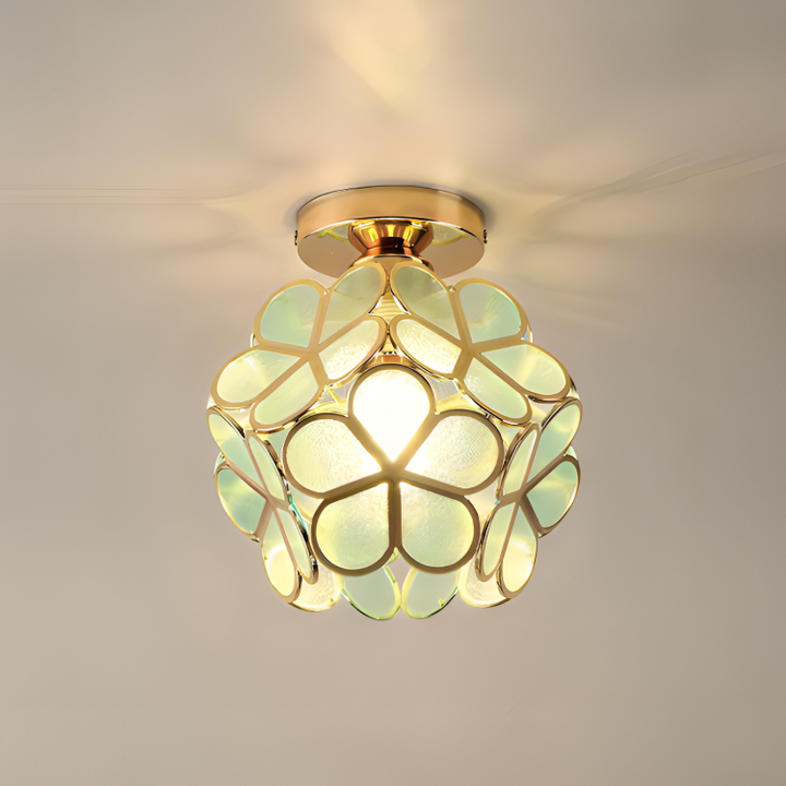 Retro-Stil PVC Deckenlampe – Blumenmuster für einen einzigartigen Look | Karnz