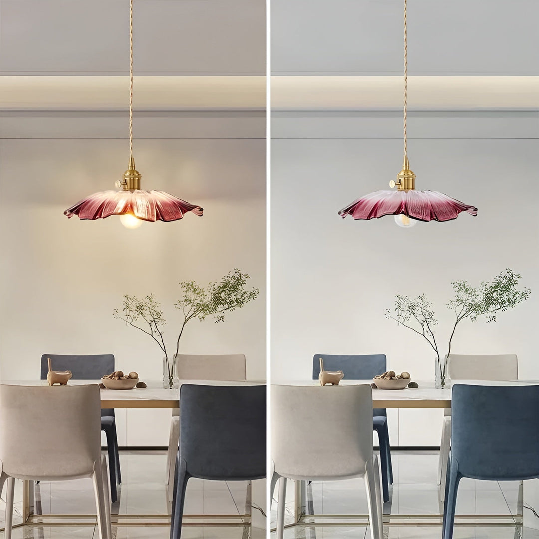 Hängeleuchte mit floralem Motiv – Warmes Licht & stilvolles Design | Für Ihr Zuhause | Karnz