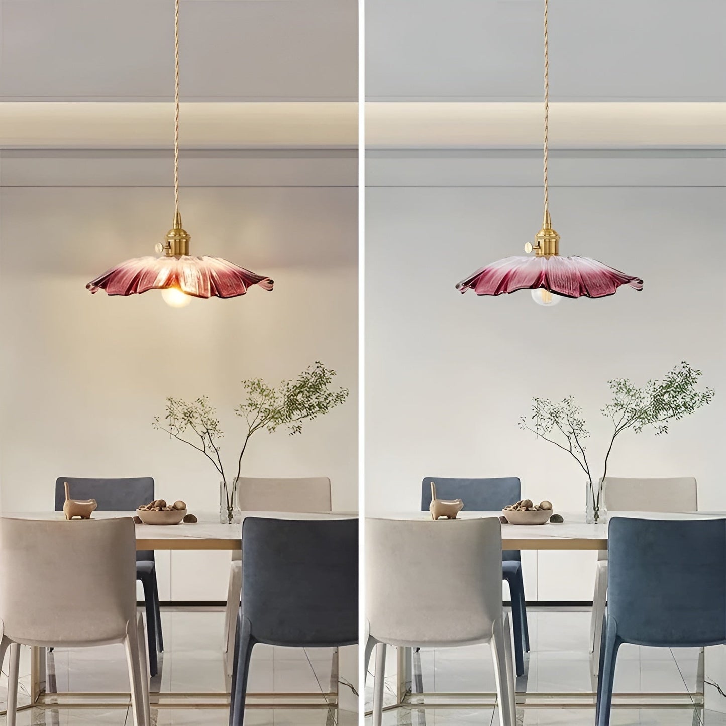Hängeleuchte mit floralem Motiv – Warmes Licht & stilvolles Design | Für Ihr Zuhause | Karnz