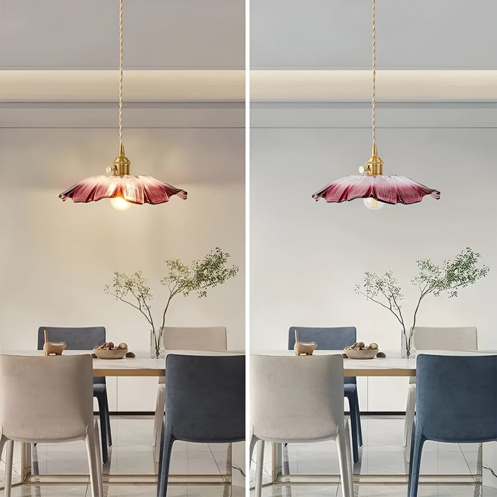 Hängeleuchte mit floralem Motiv – Warmes Licht & stilvolles Design | Für Ihr Zuhause | Karnz
