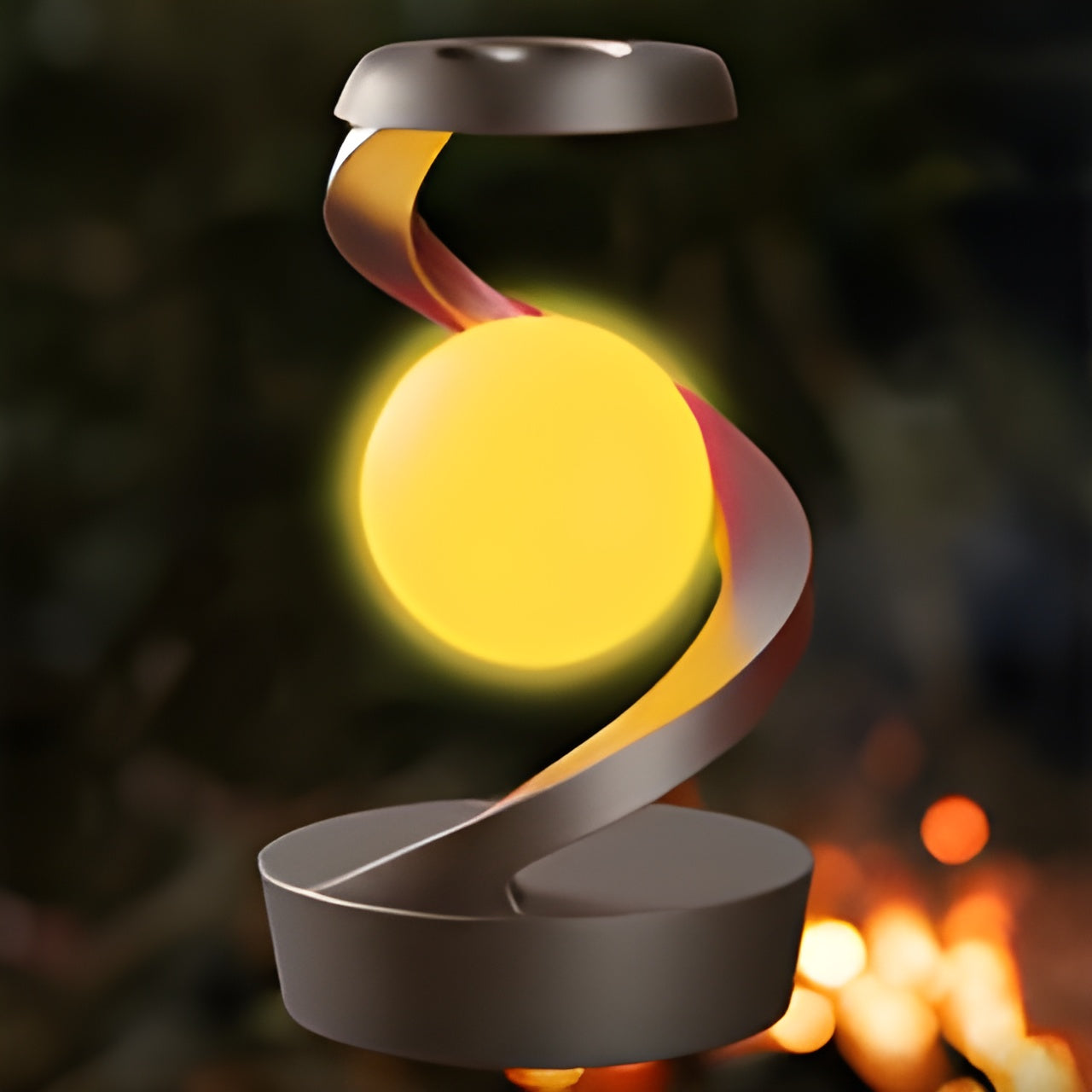 OrbitGlow Lampe - Stilvolles Licht mit kabellosem Laden | Karnz