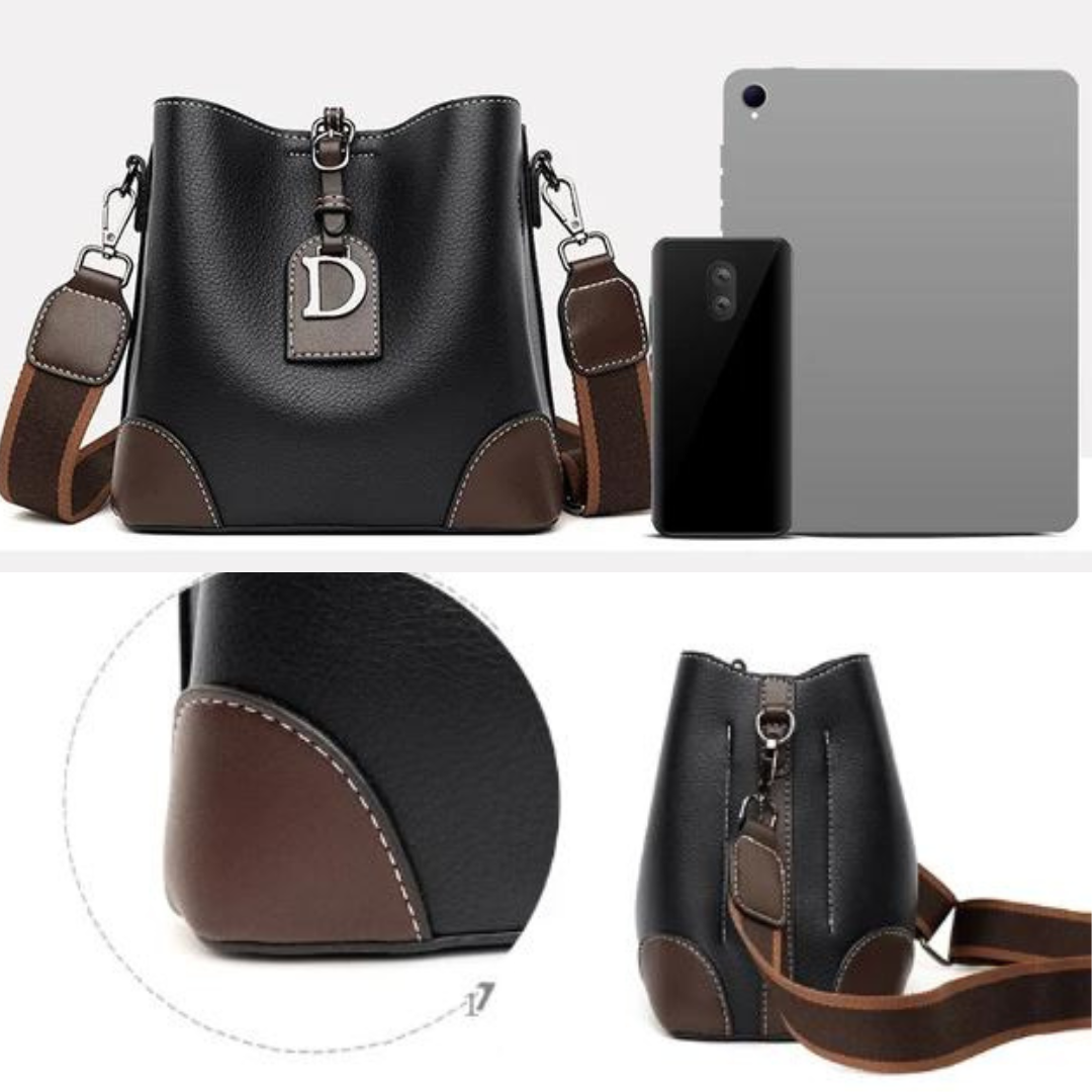 ShoulderBag: Echtes Leder Nische Damen Umhängetasche