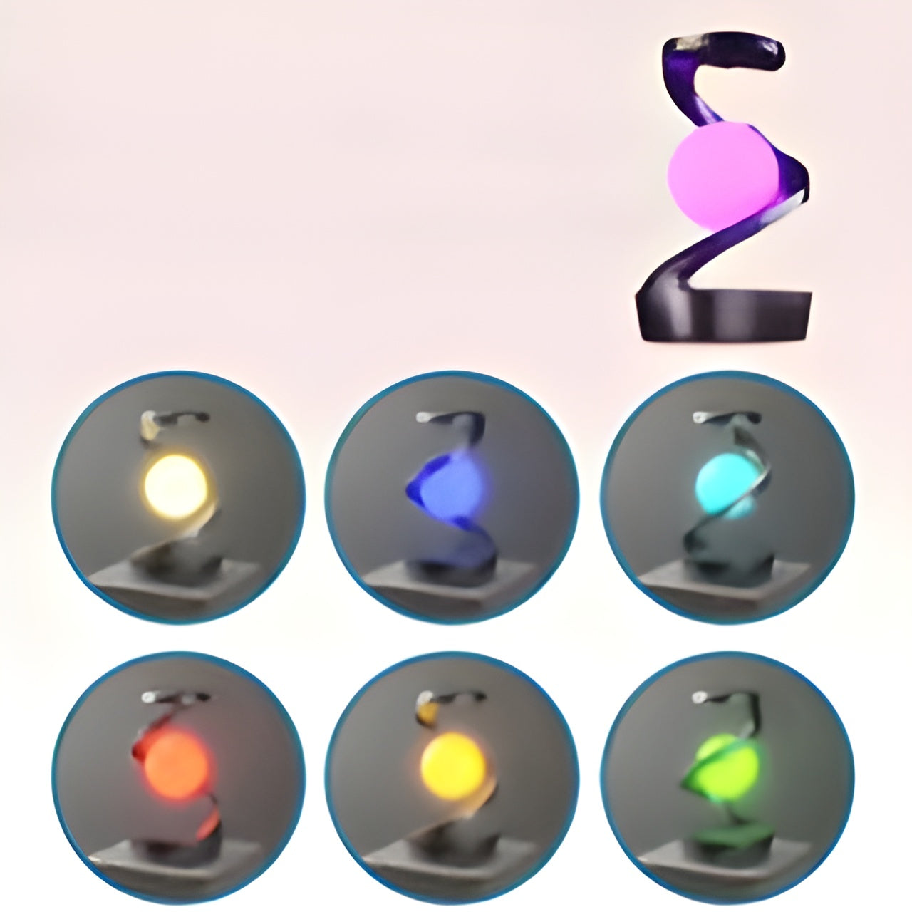 OrbitGlow Lampe - Stilvolles Licht mit kabellosem Laden | Karnz