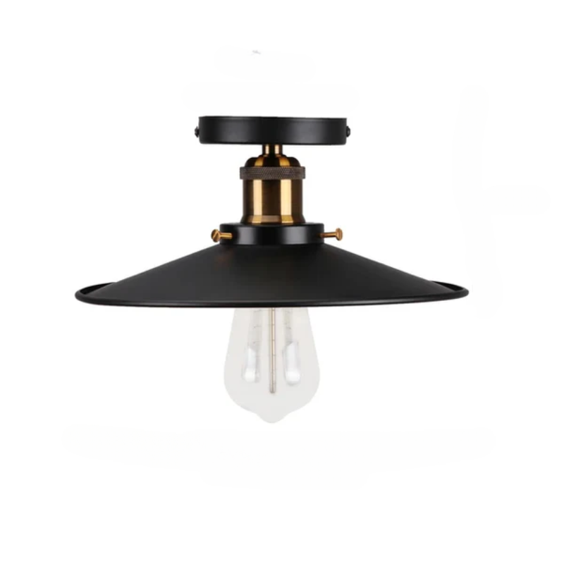 Vintage Deckenleuchte im Industrial Stil, Metall-Lampe für Wohnzimmer oder Schlafzimmer, LED-kompatibel | Karnz