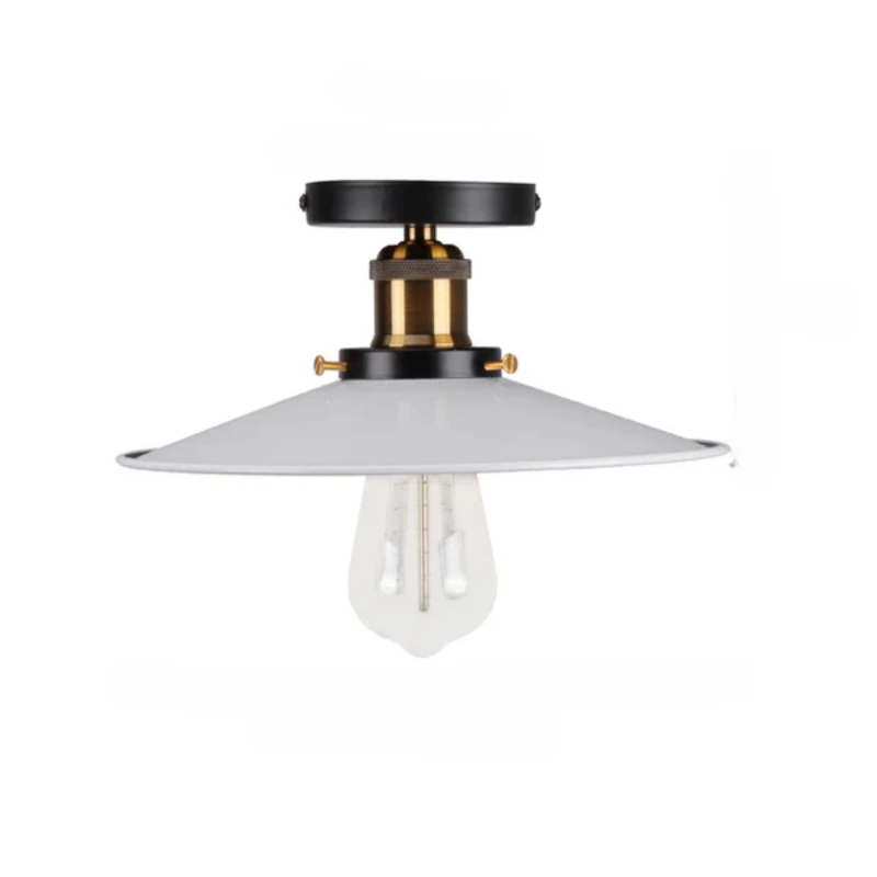Vintage Deckenleuchte im Industrial Stil, Metall-Lampe für Wohnzimmer oder Schlafzimmer, LED-kompatibel | Karnz