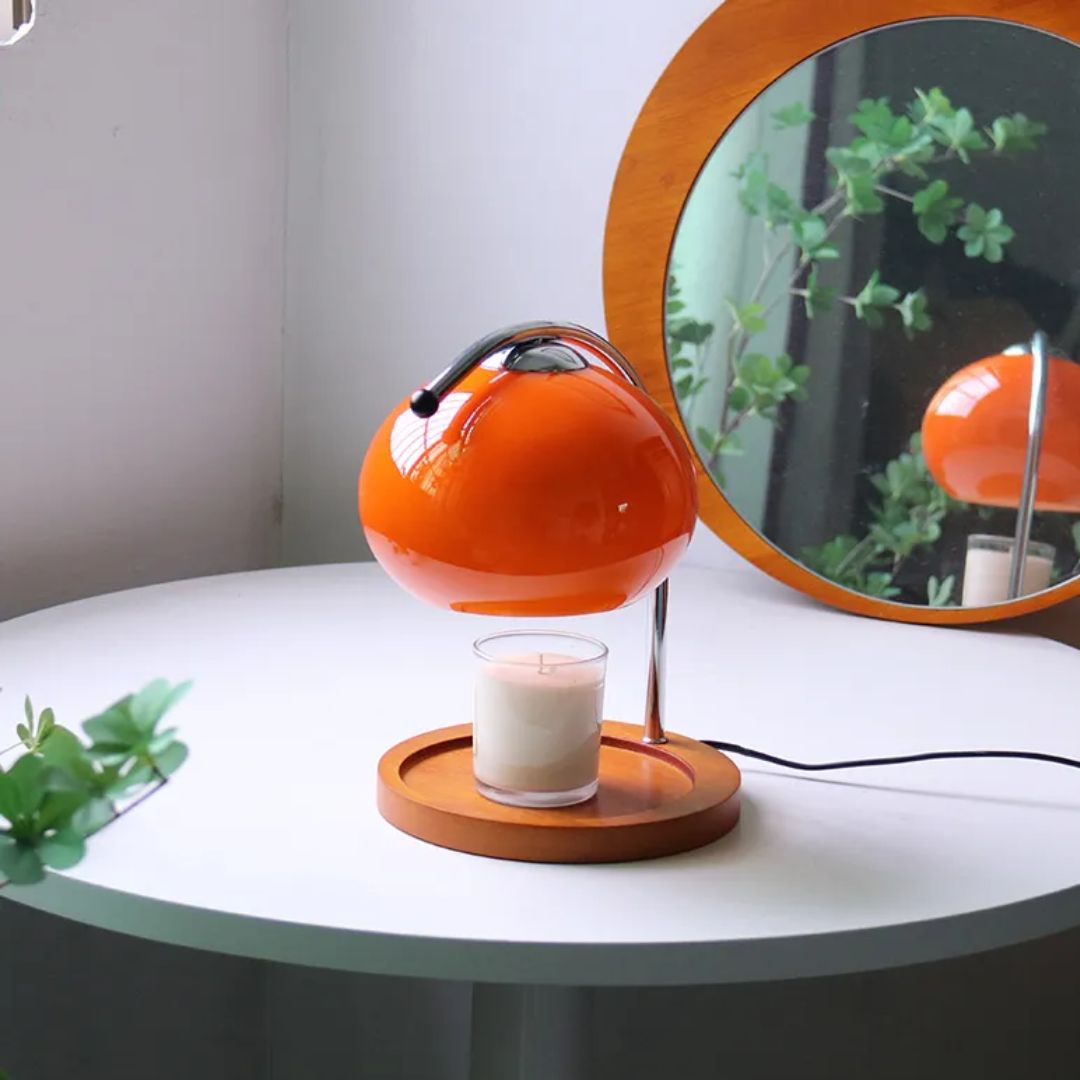 Alyssa Retro Glastischlampe | Karnz