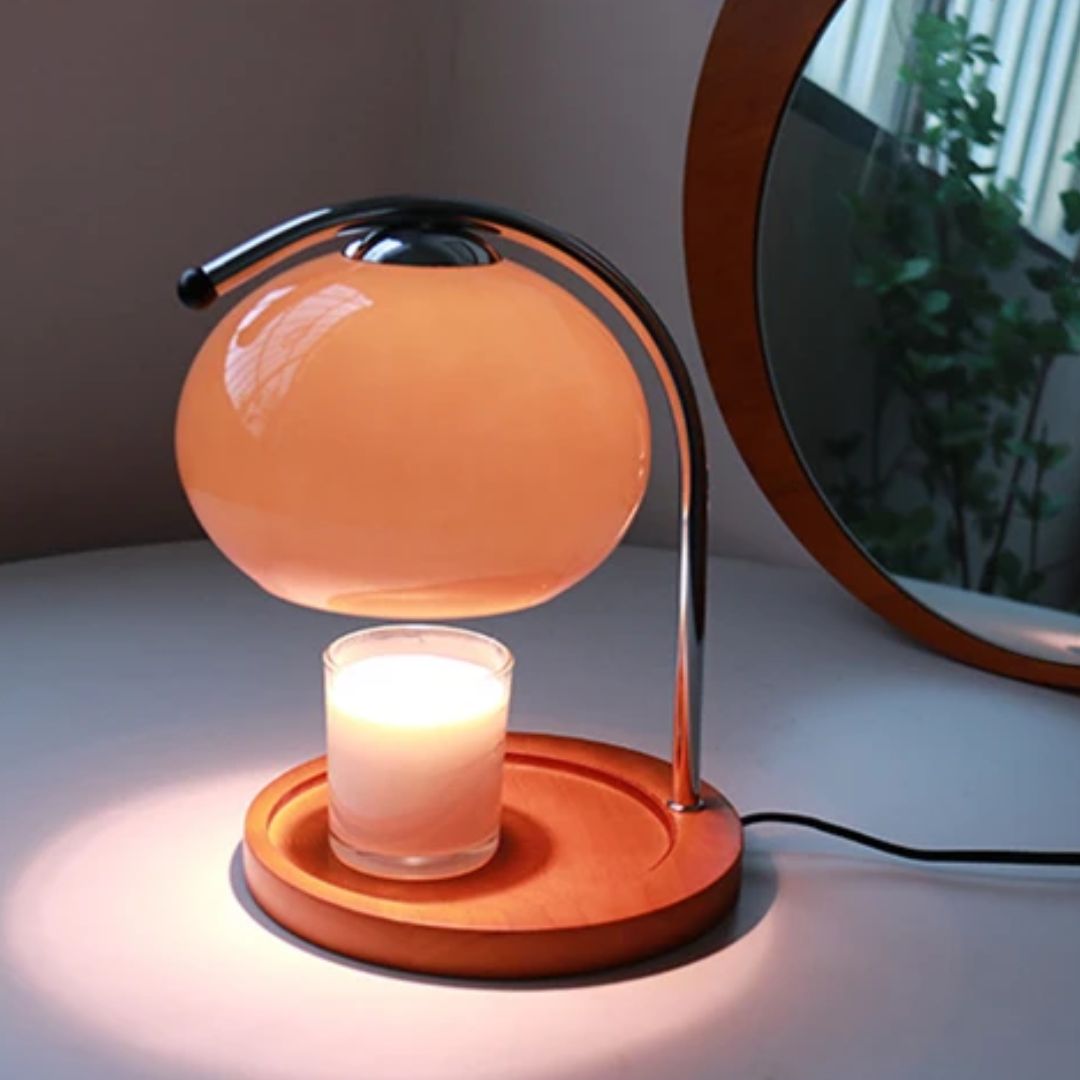 Alyssa Retro Glastischlampe | Karnz