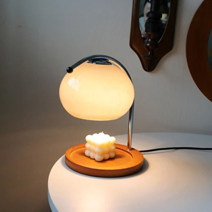 Alyssa Retro Glastischlampe | Karnz