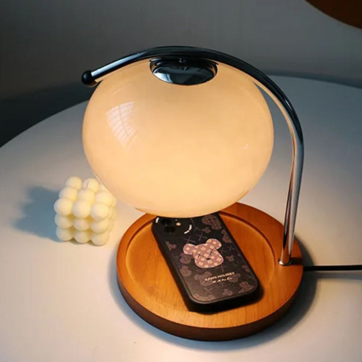 Alyssa Retro Glastischlampe | Karnz
