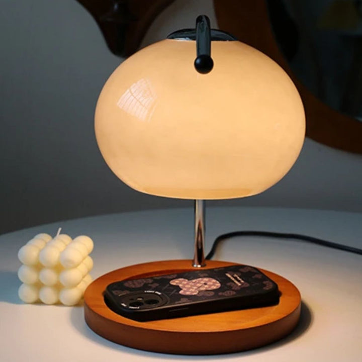 Alyssa Retro Glastischlampe | Karnz