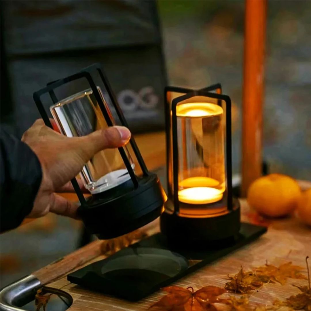 Clary LED Drahtlos Retro Metall Bar Schreibtischlampe | Karnz