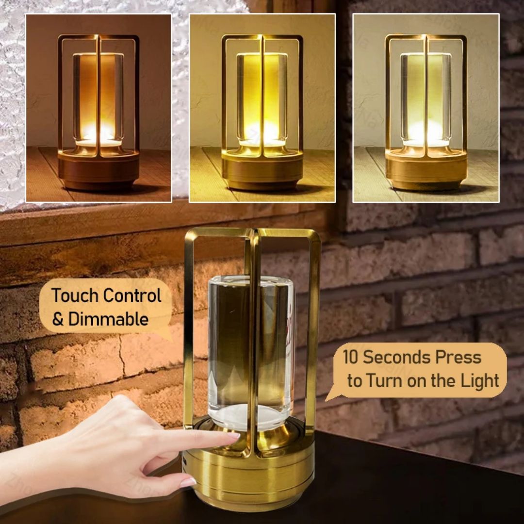 Clary LED Drahtlos Retro Metall Bar Schreibtischlampe | Karnz