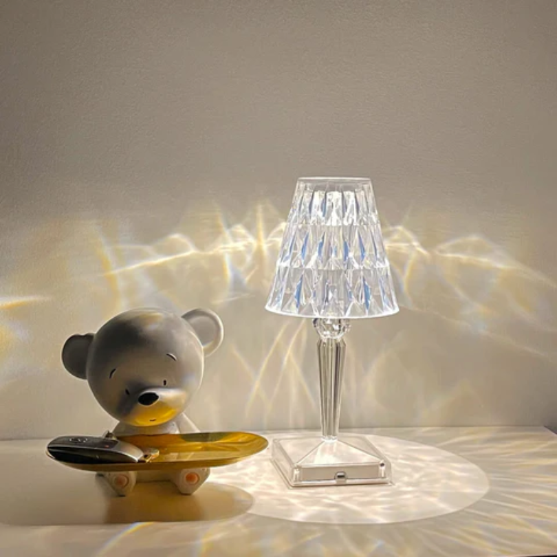 Chic Tischlampe mit Kristall-Design - CrystalLuxe | Karnz