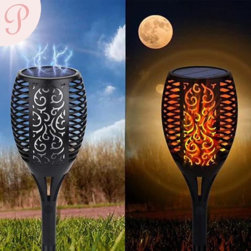 SolarFlame Gartenfackeln – Nachhaltige LED Gartenbeleuchtung | Karnz