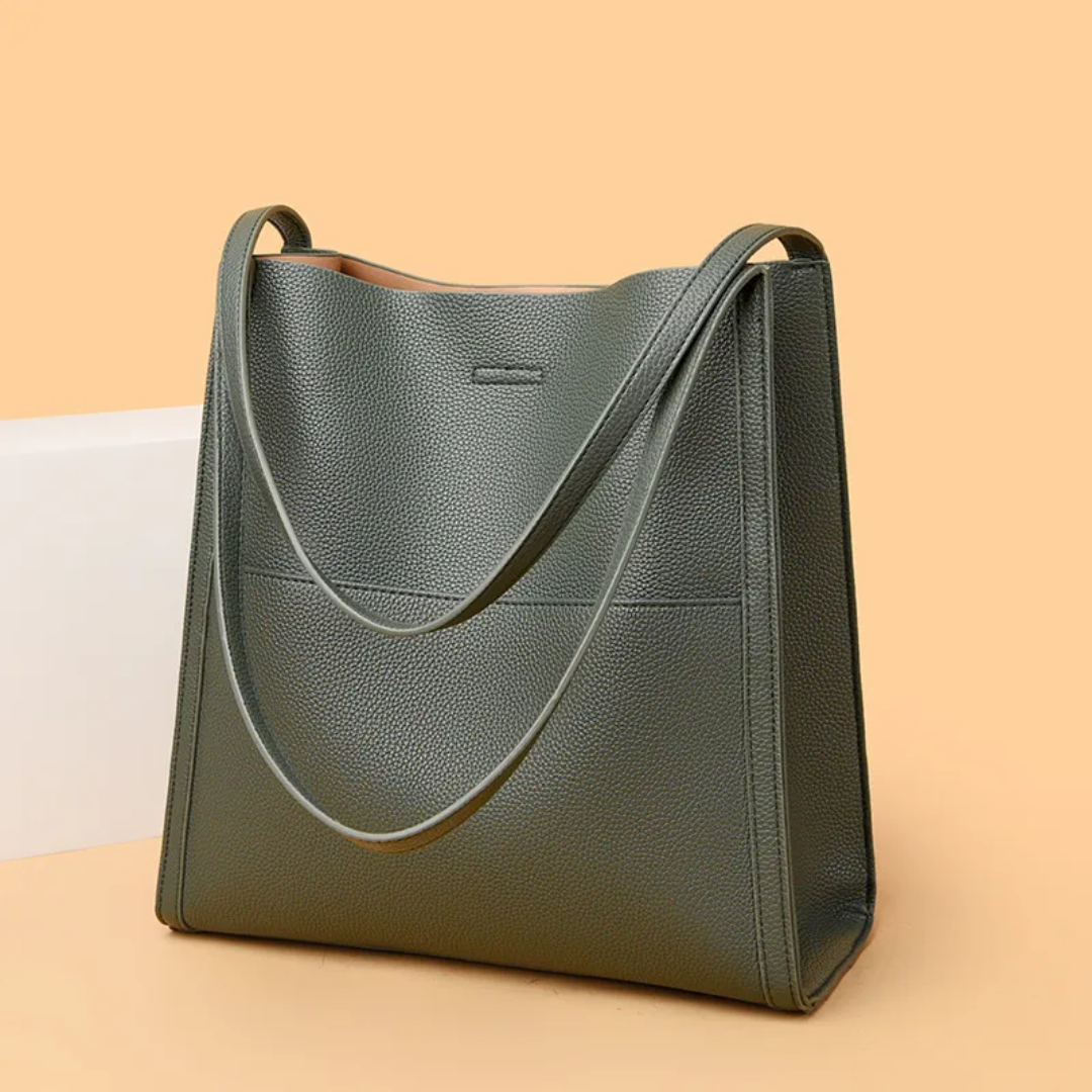 Große Leder-Handtasche mit großzügigem Fassungsvermögen - DailyLux | Karnz