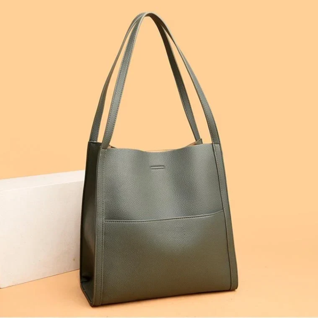 Große Leder-Handtasche mit großzügigem Fassungsvermögen - DailyLux | Karnz