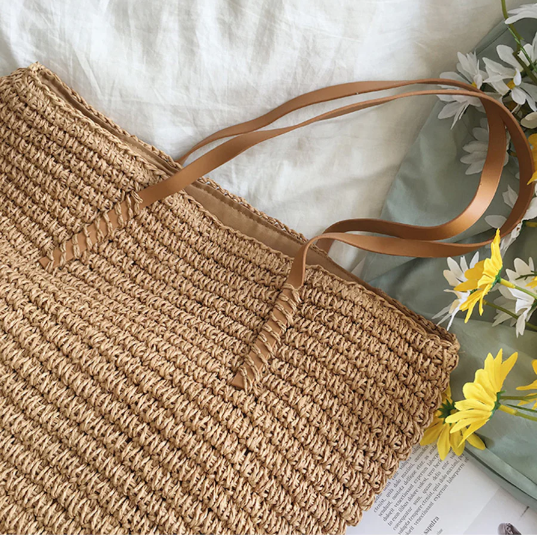 Geräumige Handtasche mit robustem Schultergurt - TerraWoven | Karnz