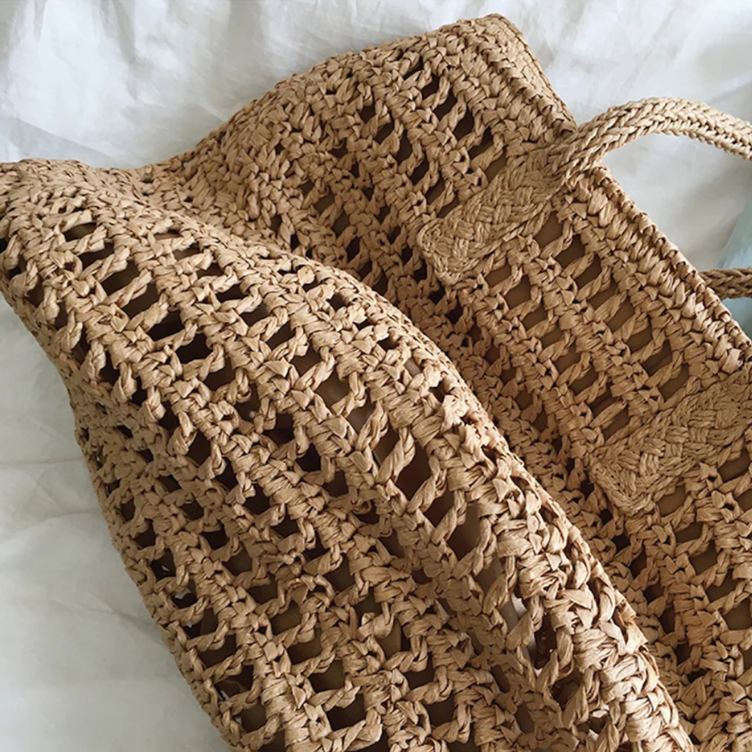 Stylische Gewebte Handtasche für Frauen - BreezeTote | Karnz