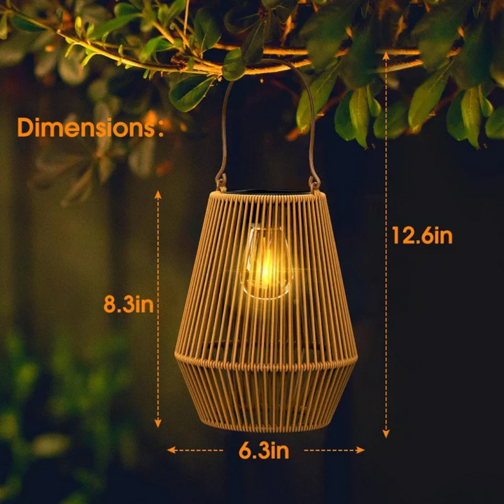 Handgewebte wasserdichte Solar-Gartenlampe - SunWeave | Karnz