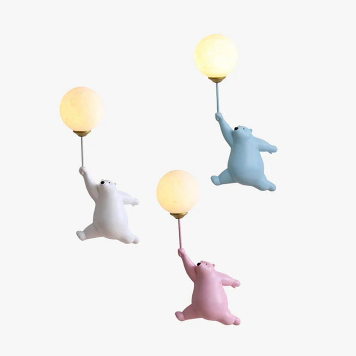 Designer Bär LED-Wandleuchte - TeddyGlow | Karnz