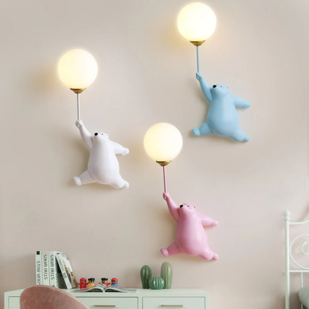 Designer Bär LED-Wandleuchte - TeddyGlow | Karnz