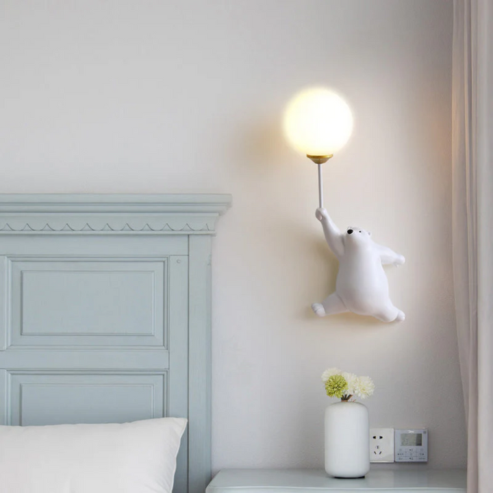Designer Bär LED-Wandleuchte - TeddyGlow | Karnz