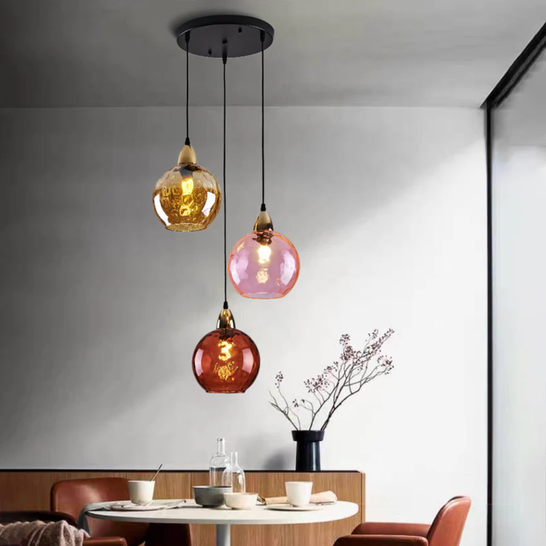 Moderne Cluster Pendelleuchte mit 3 Lichtern - Cascade | Karnz