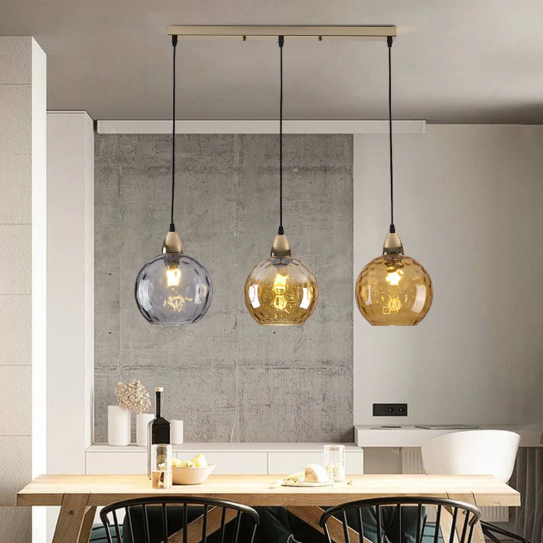 Moderne Cluster Pendelleuchte mit 3 Lichtern - Cascade | Karnz