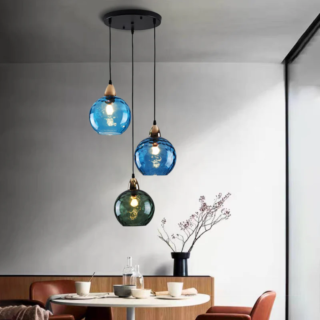 Moderne Cluster Pendelleuchte mit 3 Lichtern - Cascade | Karnz