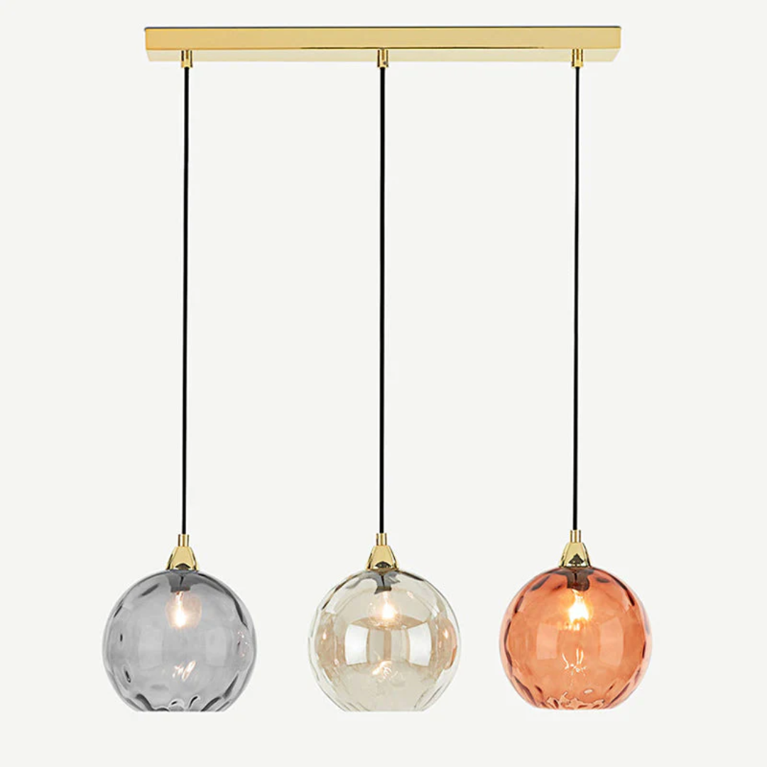 Moderne Cluster Pendelleuchte mit 3 Lichtern - Cascade | Karnz