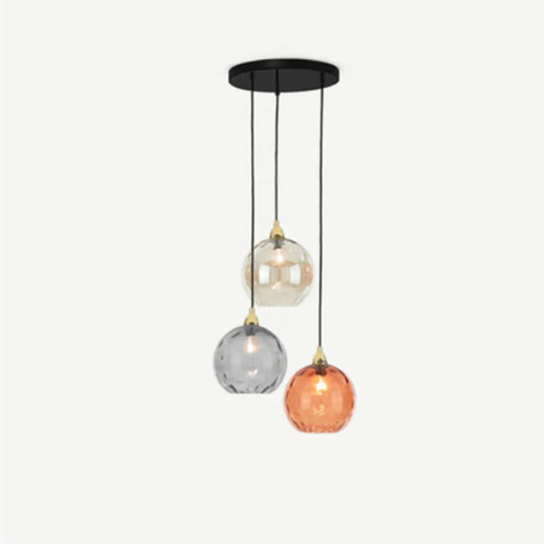 Moderne Cluster Pendelleuchte mit 3 Lichtern - Cascade | Karnz