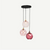 Moderne Cluster Pendelleuchte mit 3 Lichtern - Cascade | Karnz