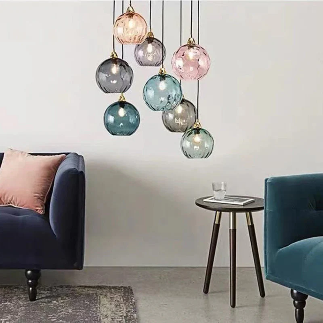 Moderne Cluster Pendelleuchte mit 3 Lichtern - Cascade | Karnz
