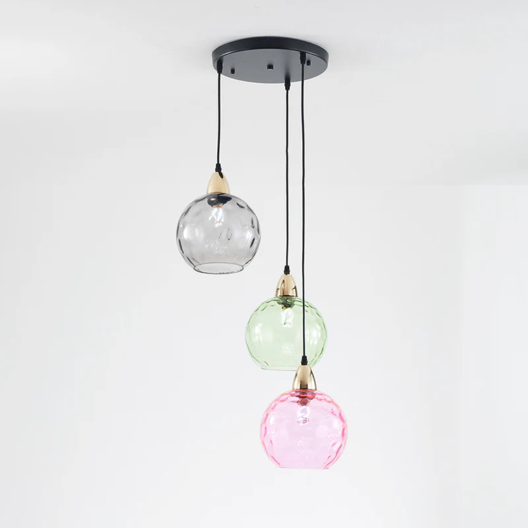 Moderne Cluster Pendelleuchte mit 3 Lichtern - Cascade | Karnz